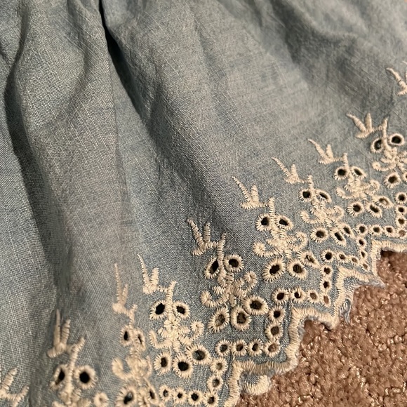 Ralph Lauren Denim Peplum Bustier - Picture 9 of 12